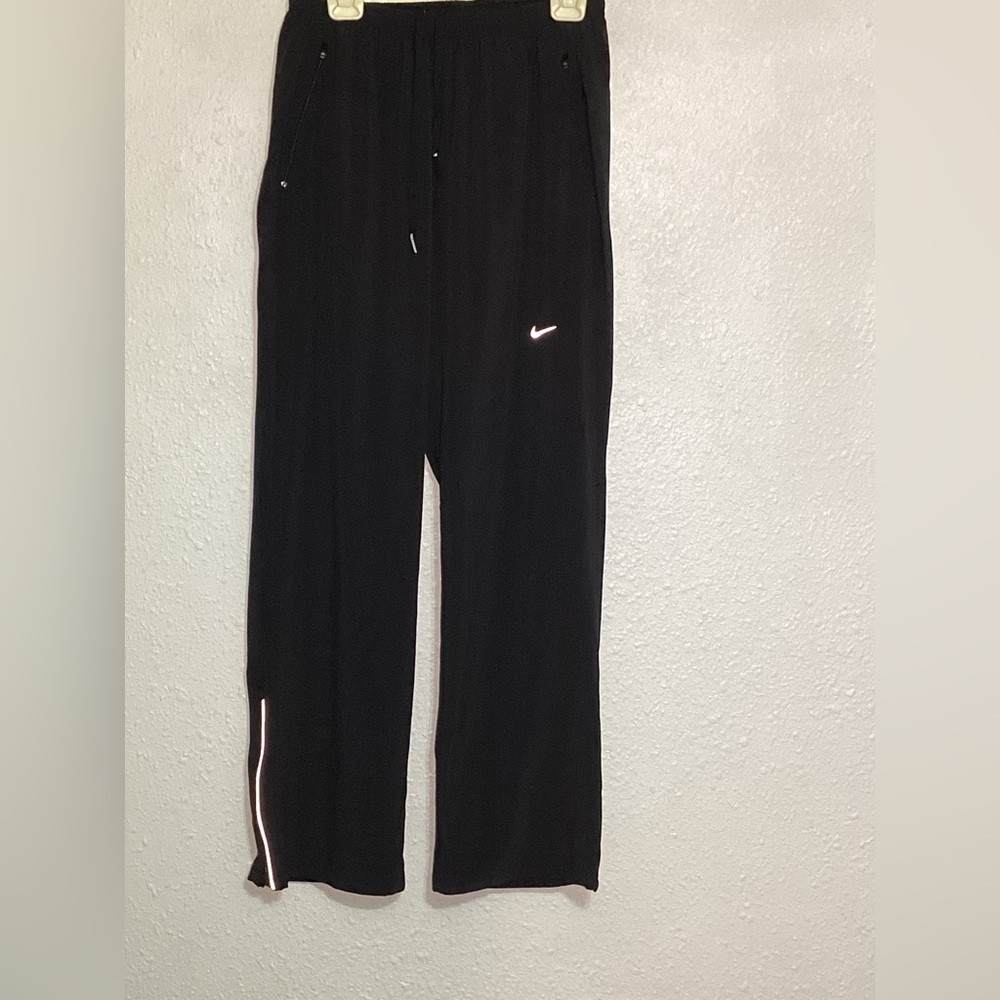 Nike Mens Black Joggers with White Accents size large